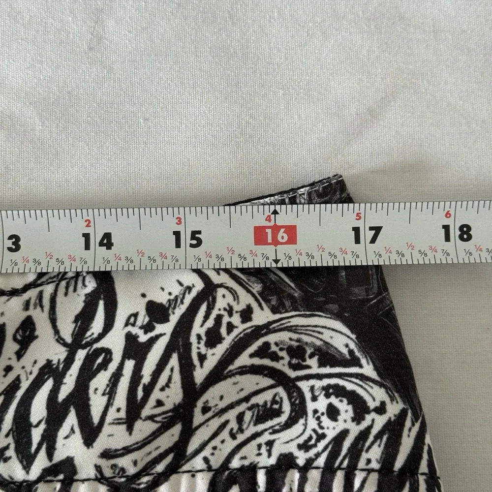 Y2K Fox Riders Co Mens Board Shorts Black White Skater Surfer Beach Size 34